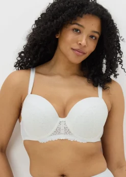 White Lace DD Plus Padded Bra