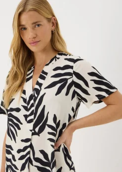 White Leaf Popover Tunic