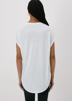 White Longline T-Shirt
