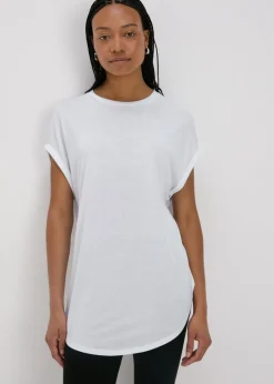 White Longline T-Shirt