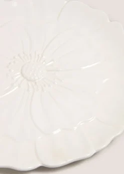 White Meadow Flower Side Plate