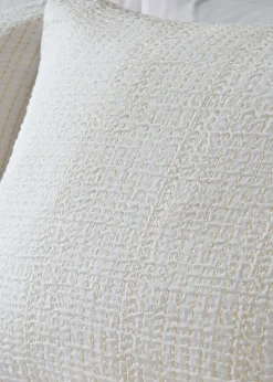 White Metallic Duvet Set