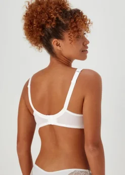 White Non Wired Total Support Bra