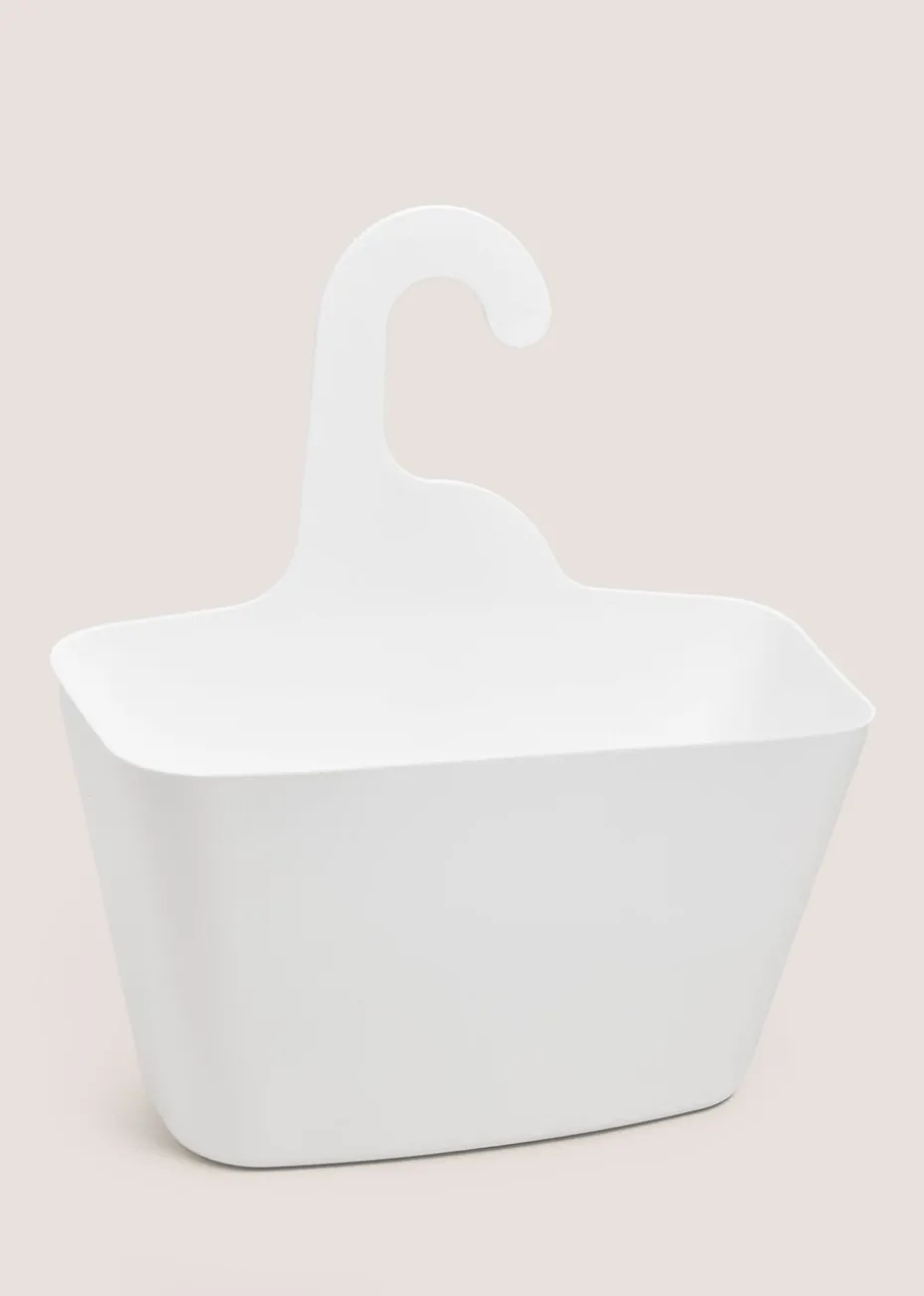 White Plastic Shower Caddy