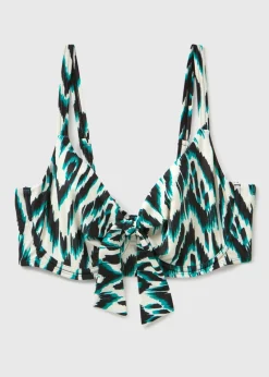 White Print Midi Briefs