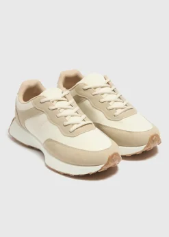 White Retro Runner Trainers