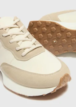 White Retro Runner Trainers