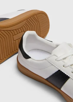 White Retro Trainers