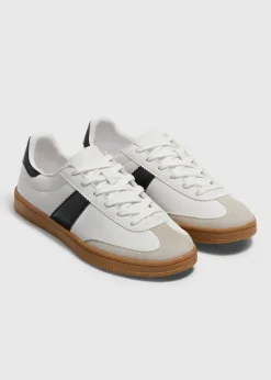 White Retro Trainers