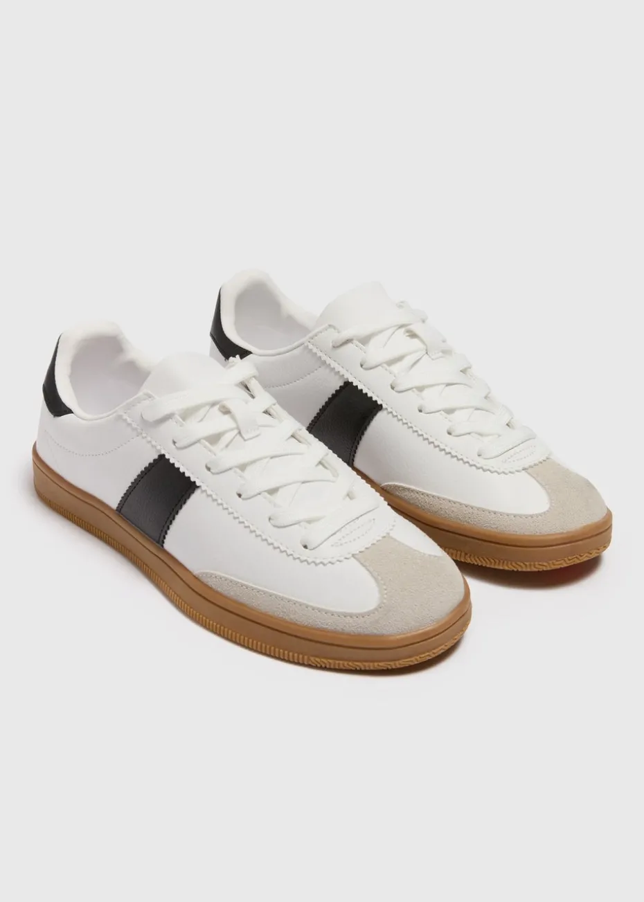 White Retro Trainers