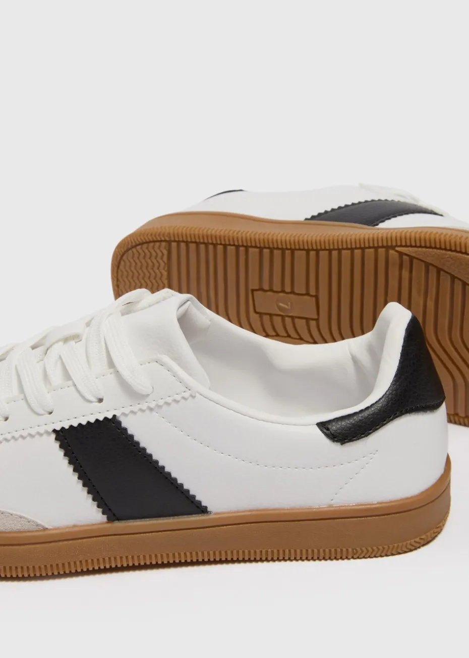 White Retro Trainers