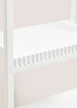 White Ribbed Edge Multi Shelf