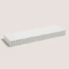 White Ribbed Edge Shelf