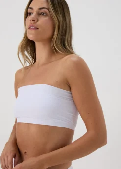 White Seamless Bandeau