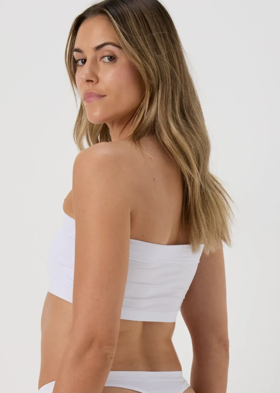 White Seamless Bandeau