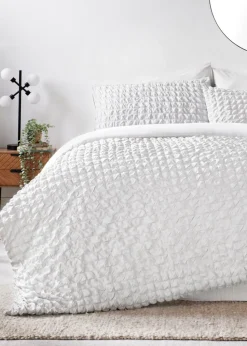White Seersucker Duvet Cover