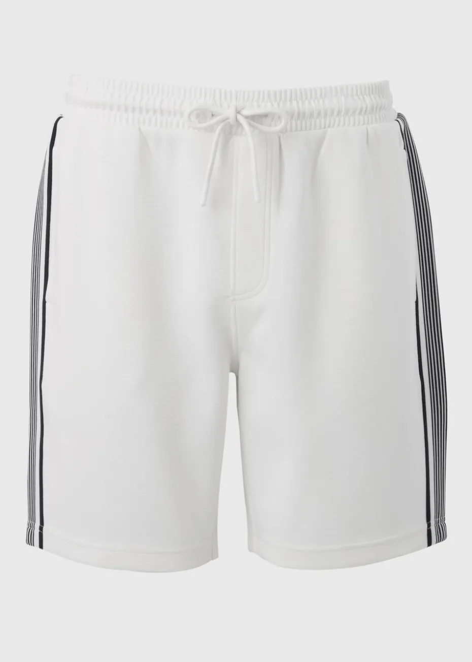 White Smart Tape Co Ord Shorts