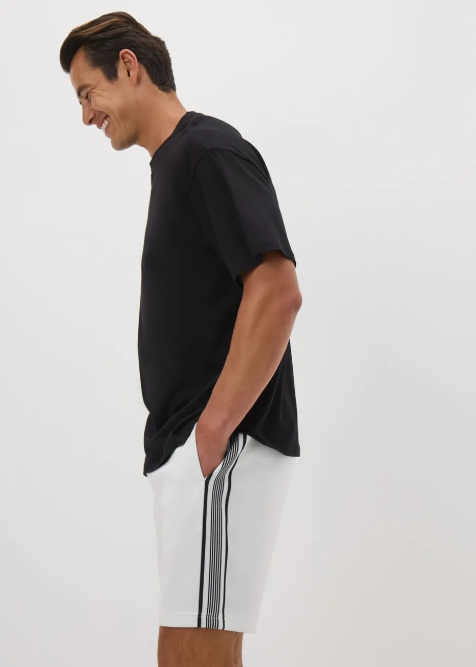 White Smart Tape Co Ord Shorts