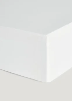 White Super Soft Fitted Bed Sheet & Pillowcase Bundle