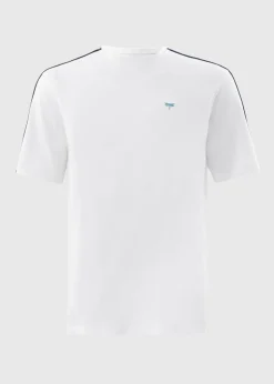 White Tape Shoulder T-Shirt