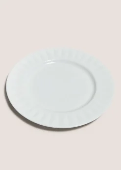 White Textured Side Plate