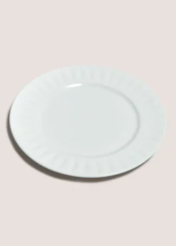 White Textured Side Plate