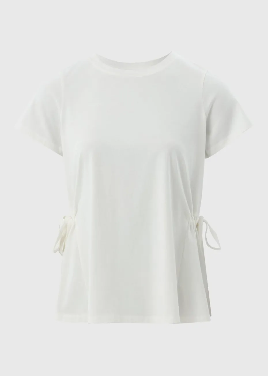White Tie Side T-Shirt