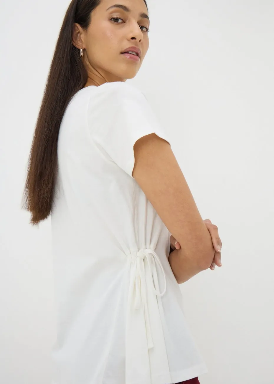 White Tie Side T-Shirt