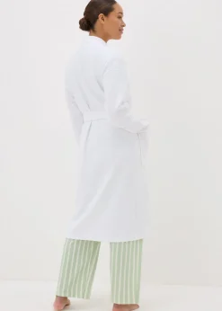 White Waffle Dressing Gown