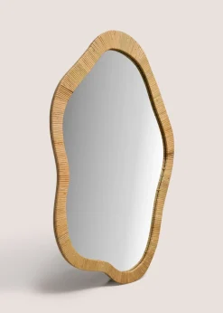 Wood Abstract Mirror