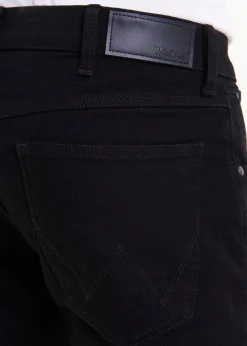 Wrangler Black Stretch Straight Fit Jeans