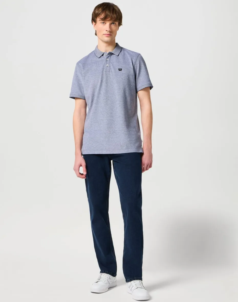 Wrangler Blue Black Straight Fit Jeans