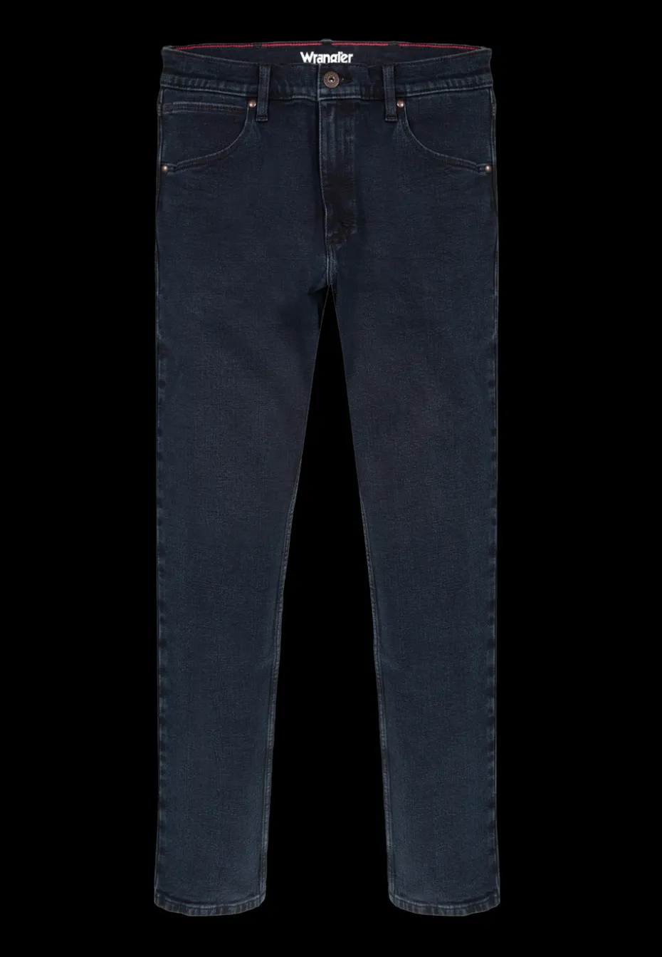 Wrangler Blue Black Straight Fit Jeans