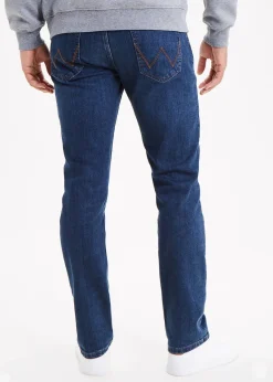 Wrangler Dark Wash Stretch Straight Fit Jeans