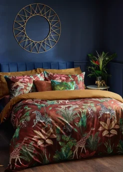Wylder Aranya Exotic Animal Velvet Duvet Cover Set