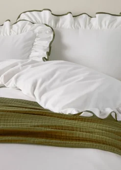 Wylder Blousey Cotton Ruffle Duvet Cover Set