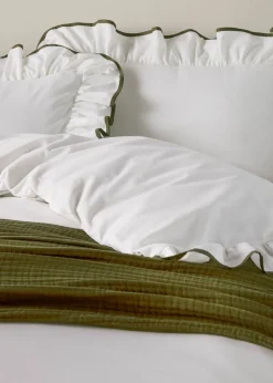 Wylder Blousey Ruffled Cotton Pillowcase