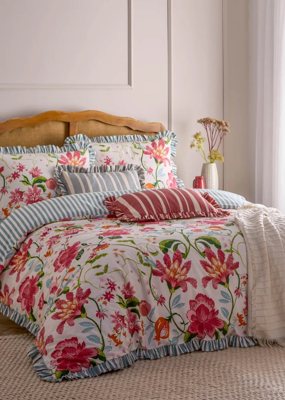 Wylder Claudia Floral Ruffle Duvet Cover Set