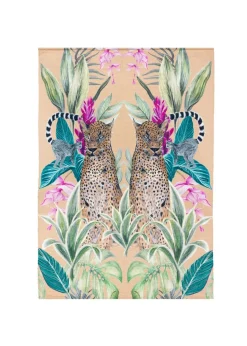 Wylder Gold Kali Leopards Outdoor Washable Rug (120 x 170cm)