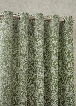 Wylder Nature Bali Botanical Jacquard Eyelet Curtains