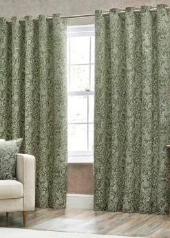 Wylder Nature Bali Botanical Jacquard Eyelet Curtains