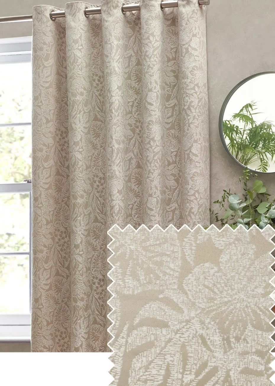 Wylder Nature Bali Botanical Jacquard Eyelet Curtains