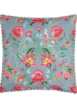 Wylder Nature Light Blue Claudia Floral Outdoor Outdoor Cushion