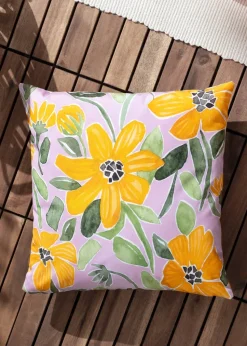 Wylder Nature Lilac Flower Filled Outdoor Cushions (43cm x 43cm x 8cm)