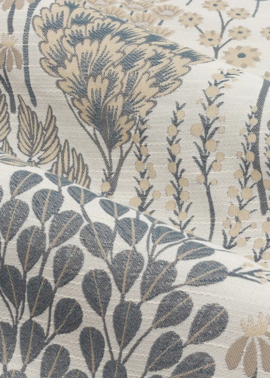 Wylder Nature Ophelia Floral Jacquard Pencil Pleat Curtains