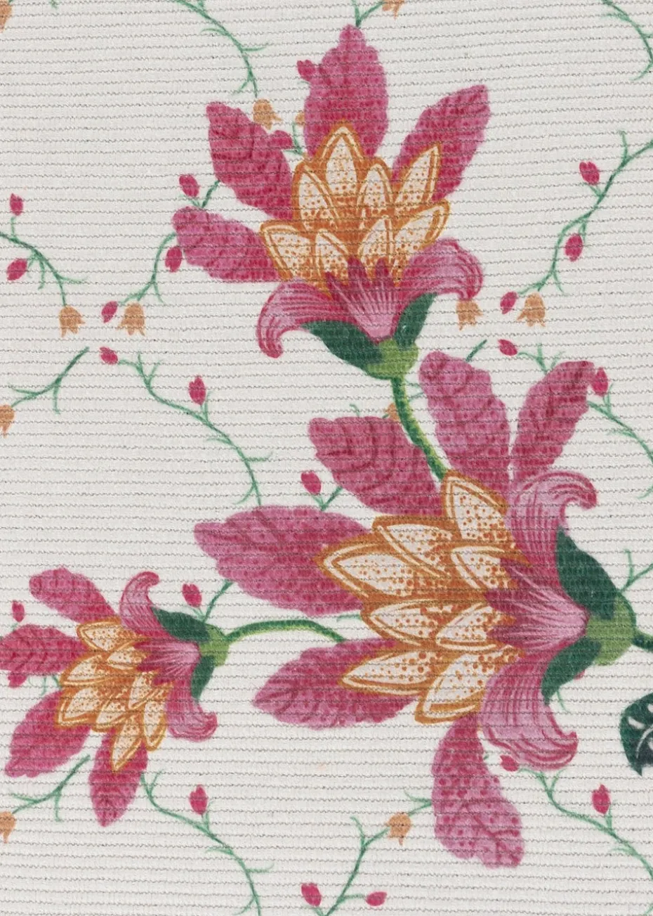 Wylder Nature Red Claudia Floral Printed Indoor/Outdoor Rug