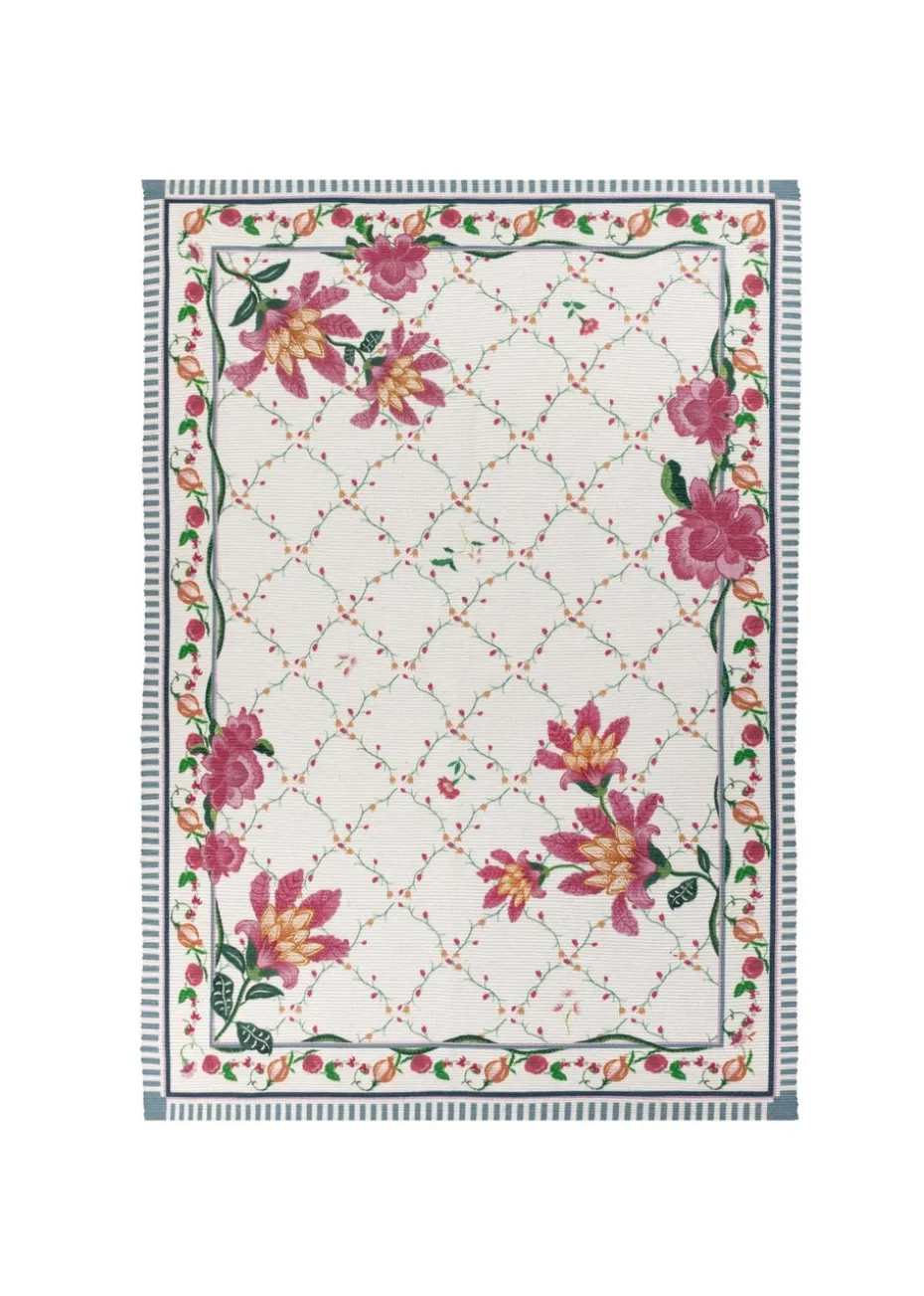 Wylder Nature Red Claudia Floral Printed Indoor/Outdoor Rug