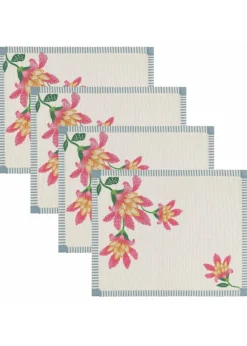 Wylder Nature Red Claudia Indoor/Outdoor Placemats