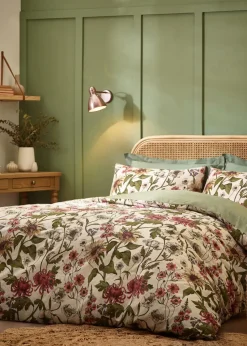 Wylder Nature Wallflower Traditional Floral Duvet Cover Set Natural