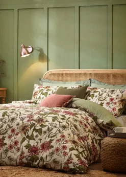 Wylder Nature Wallflower Traditional Floral Duvet Cover Set Natural